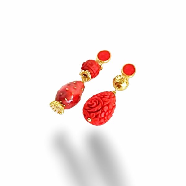 Orecchini fico d'India - immagine 3