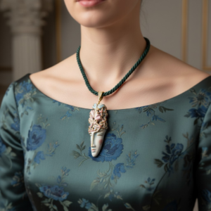 Alternative view of Collana Girocollo Nereide oro - Dea del mare, eleganza e memoria antica