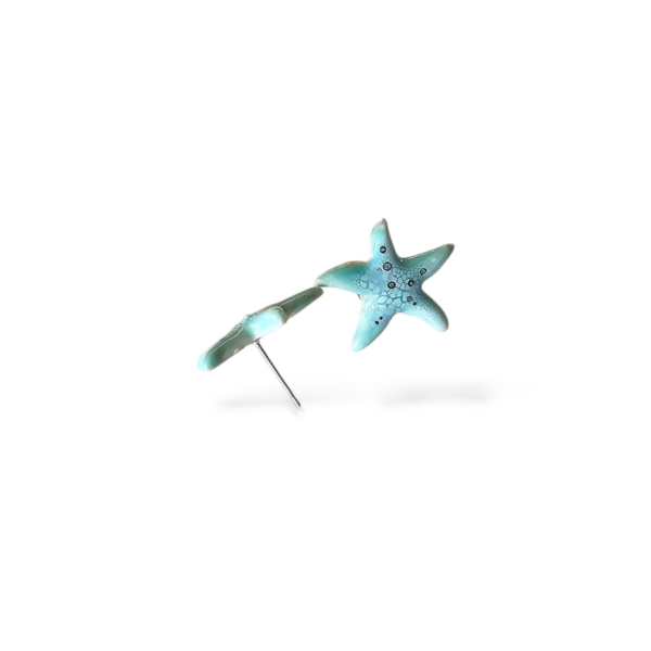 Orecchini Stella Marina azzurra - immagine 5