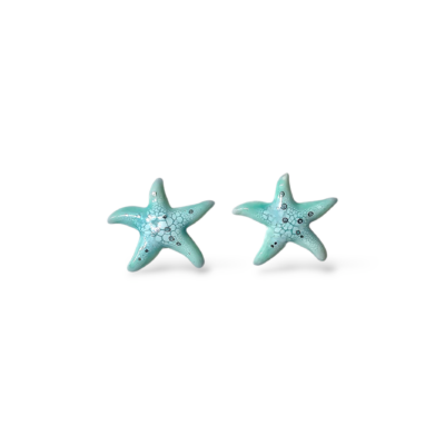 Orecchini Stella Marina azzurra