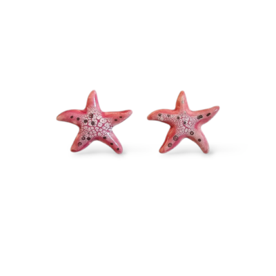 Orecchini Stella Marina corallo