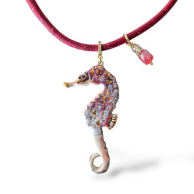 Collana Ippocampo bogogna screziato