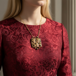 Alternative view of Collana con particolare del Medaglione di S.S. Maria della Consolazione - Dettaglio sacro, protezione intima