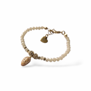 Bracciale Mandorla con cristalli - Un seme di vita, un simbolo di rinascita